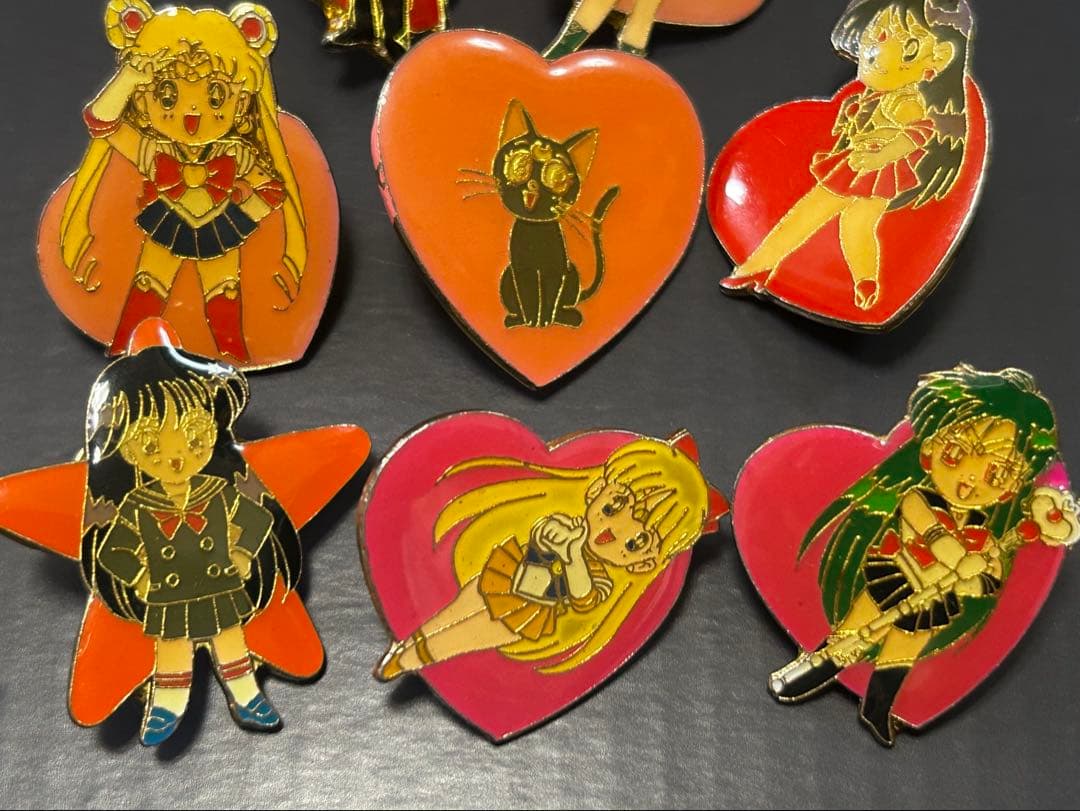 美少女戦士セーラームーン ピンバッジ セット 当時物 希少