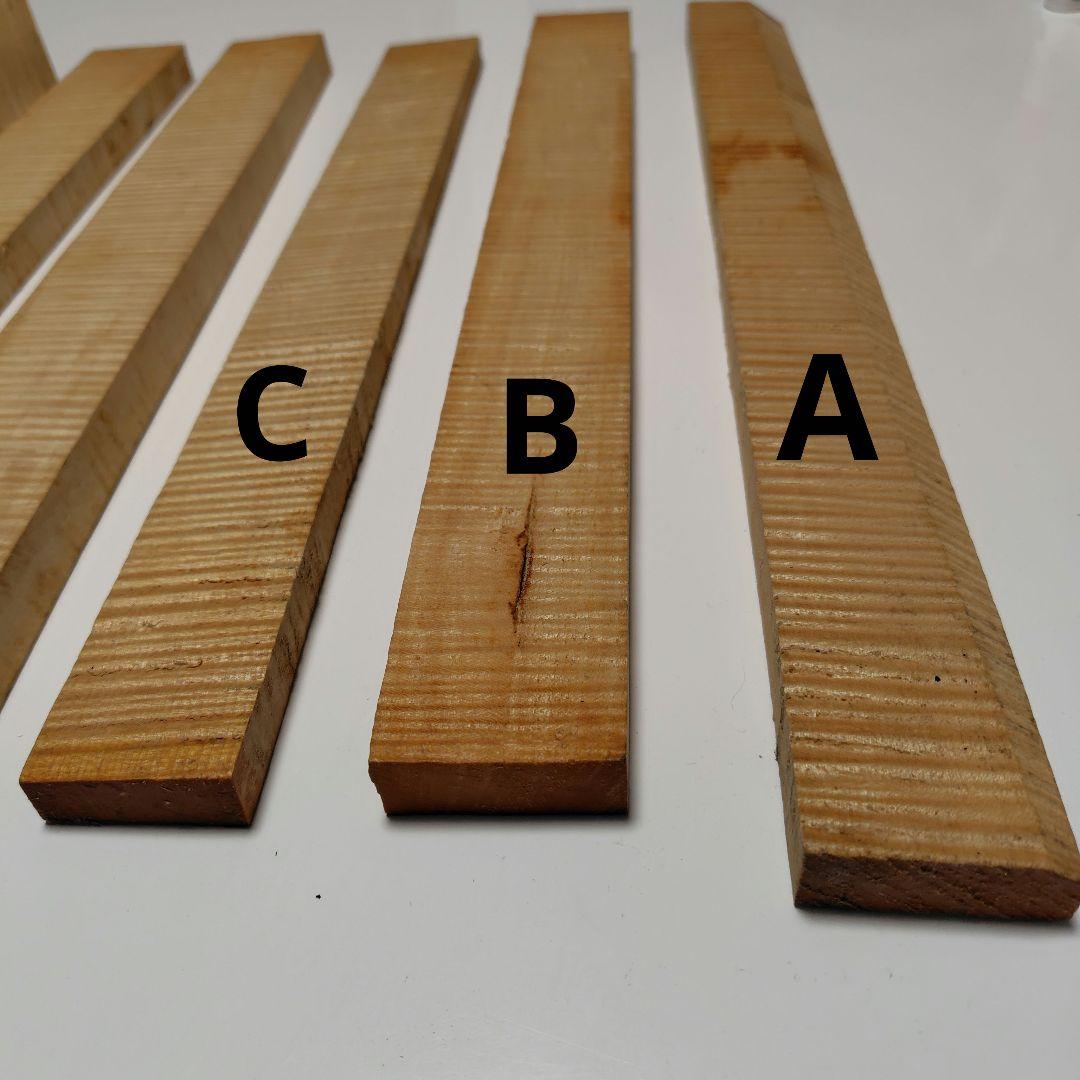 バイオリン用横板・ネック材セット 7本