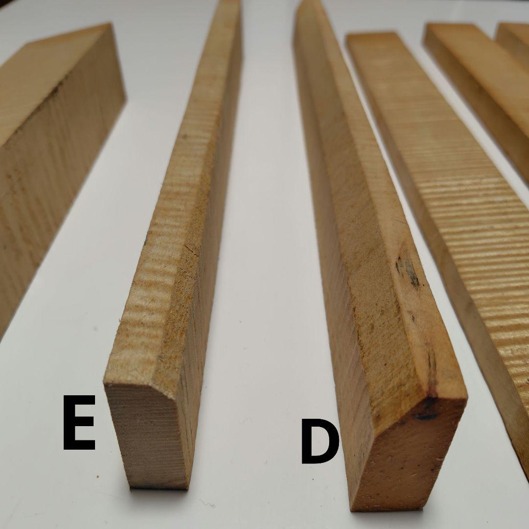 バイオリン用横板・ネック材セット 7本