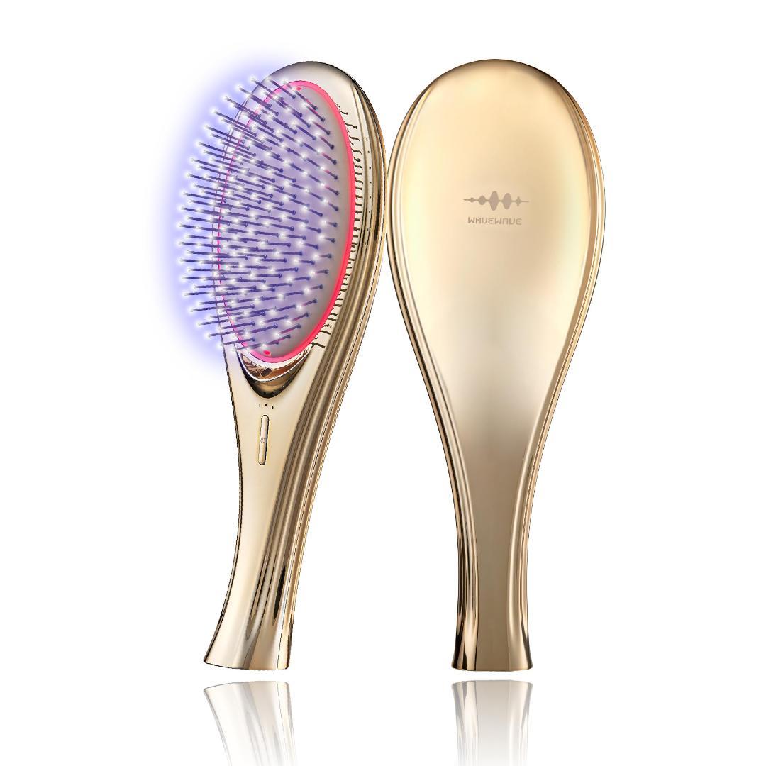 「ひるおび」にて紹介 wavewave ems ヘアブラシ 赤色LED_corg