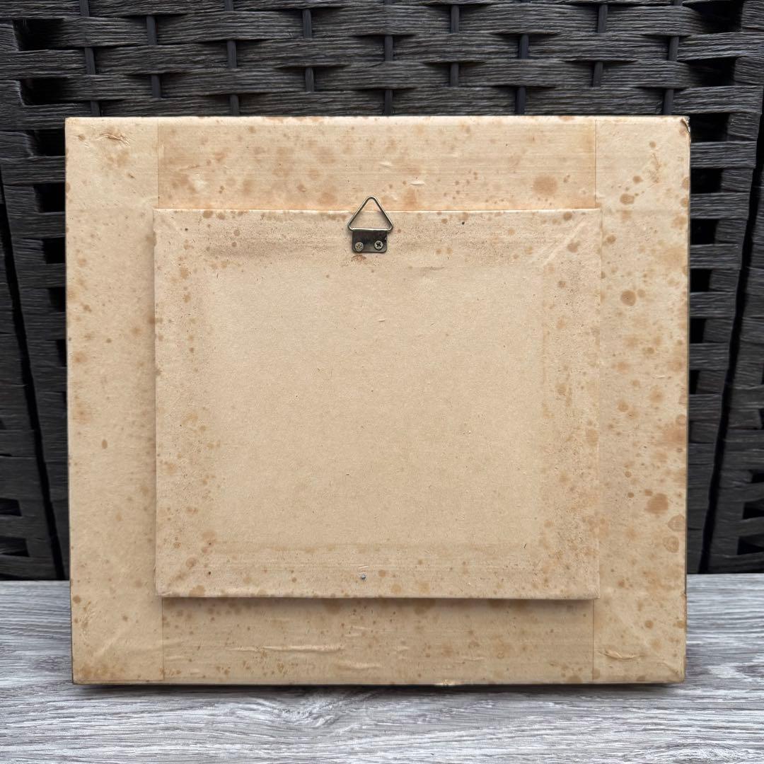 油彩画 ヨーロッパの街並み 額縁　　　　　　　アンティーク