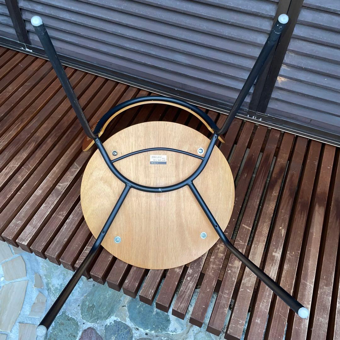 デンマーク　フレデリシア　椅子　ナナディツエル　赤