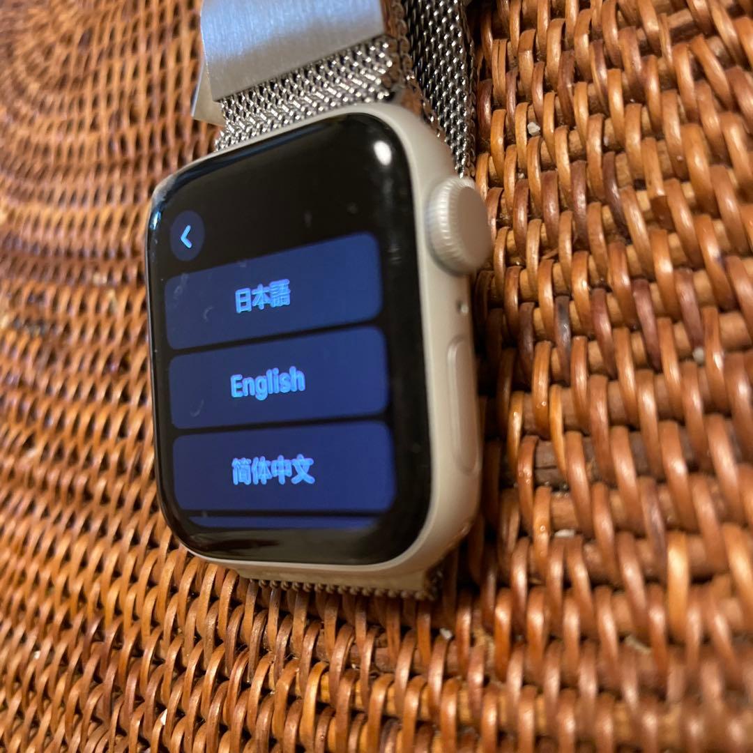 Apple Watch SE GPSモデル 40mm MYDM2J/A ホワイ…