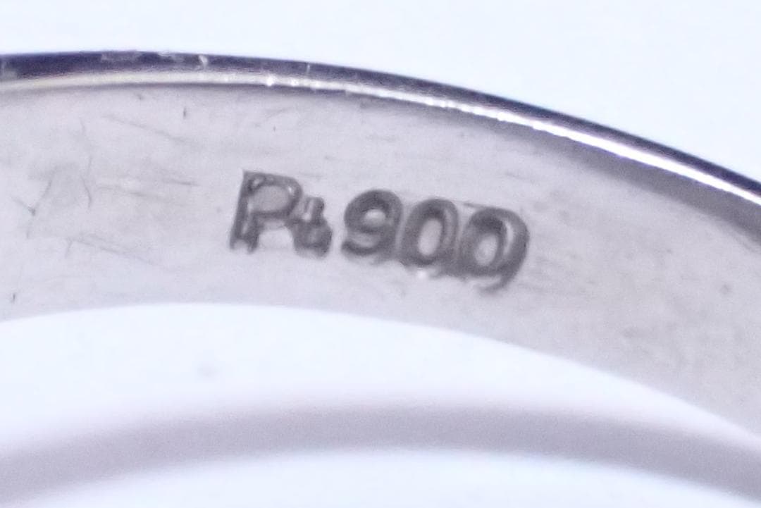 オパール　ダイヤ0.255　14.5号