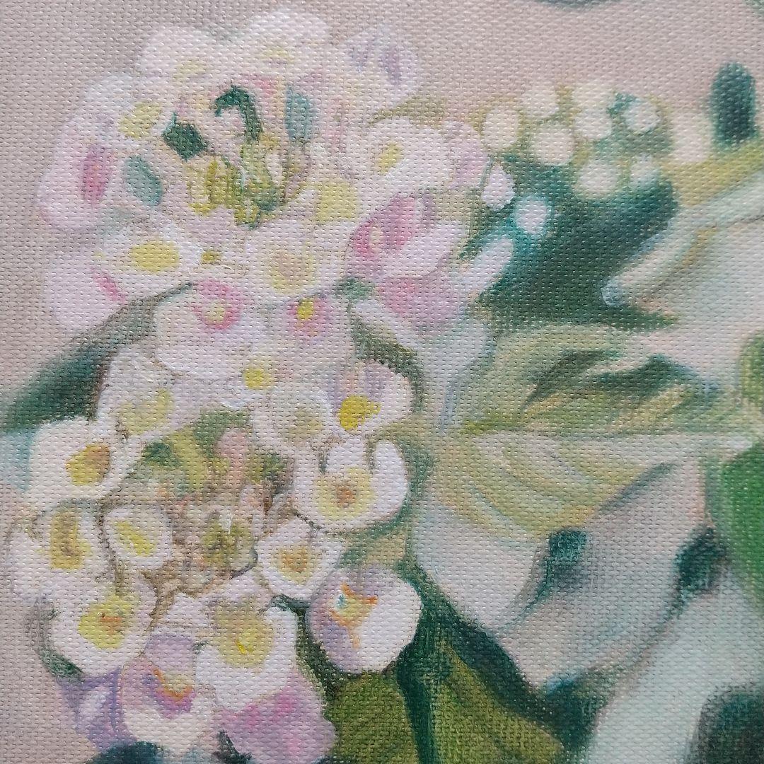 花の油彩画 2号 静物#3