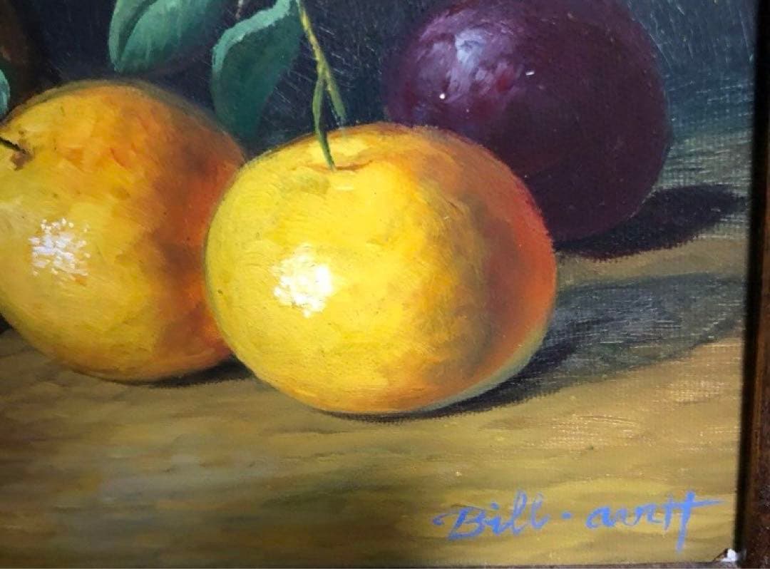 真作/絵画/ビル イナフ(Bill ainff) /19世紀 英国人画家/静物画