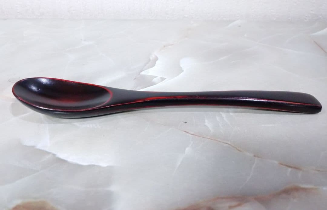 木製曙デザートスプーン漆塗26本