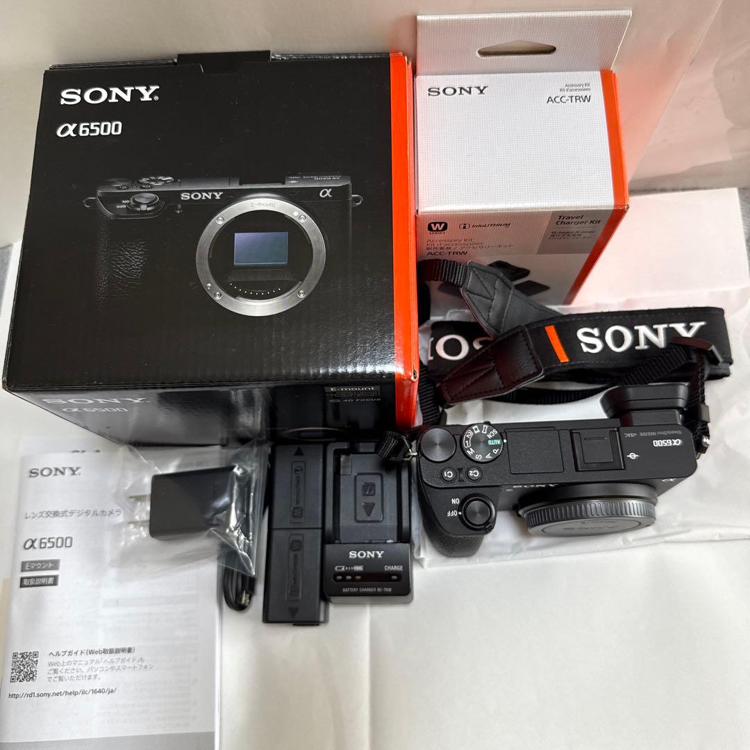 SONY α6500 ボディ、ACC-TRW セット