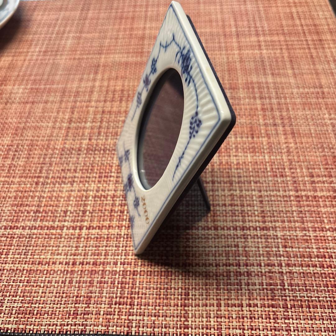 ロイヤルコペンハーゲン ブルーフルーテッド ミレニアム フォトフレーム