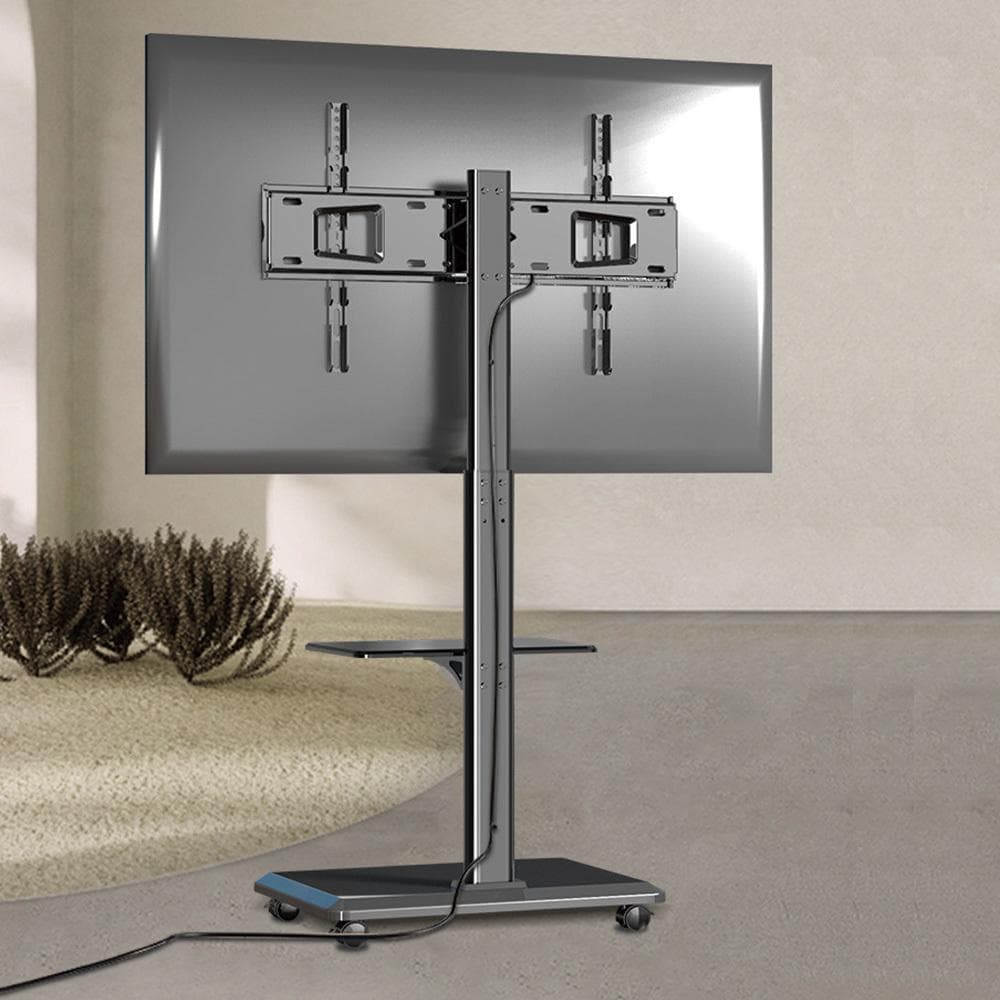 テレビスタンド（ブラック）キャスター付き 32~65インチ 耐荷重40kg