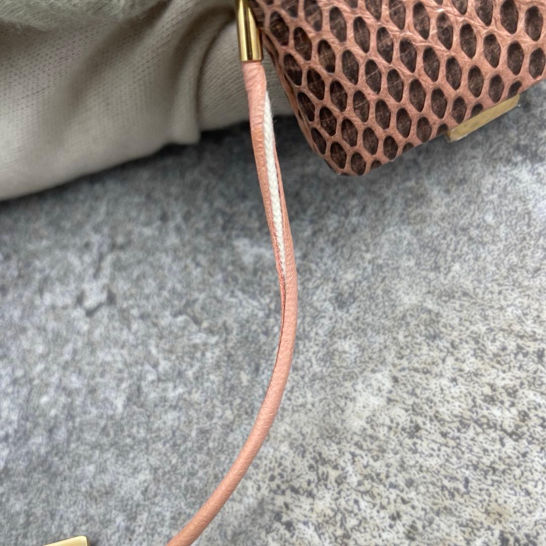【美品】GUCCI グッチ　シガレットケース　ピンク　レザー　小物入れ