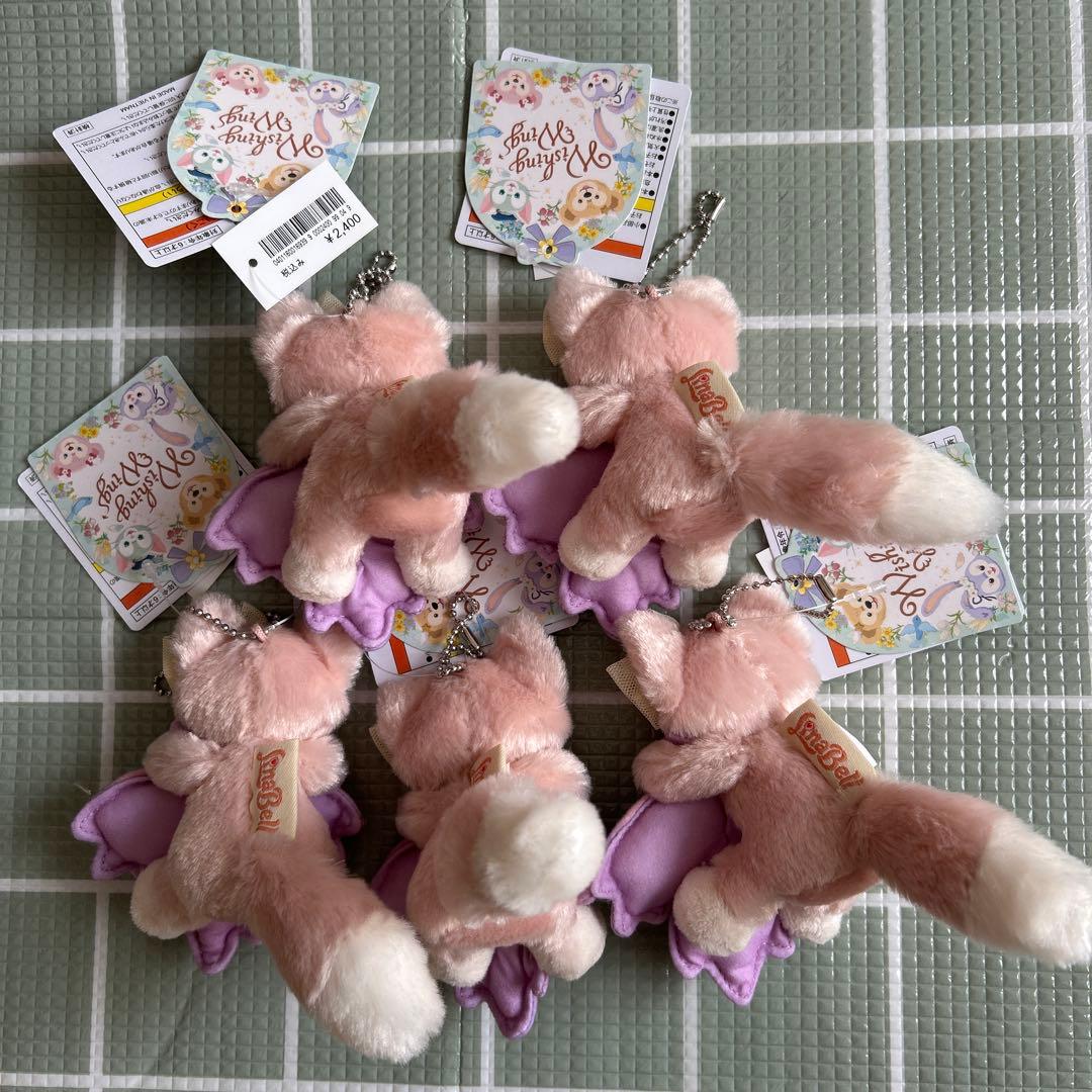 リーナベルぬいぐるみチャーム5個　新品　ウィッシング　ウィングス　ディズニーシー