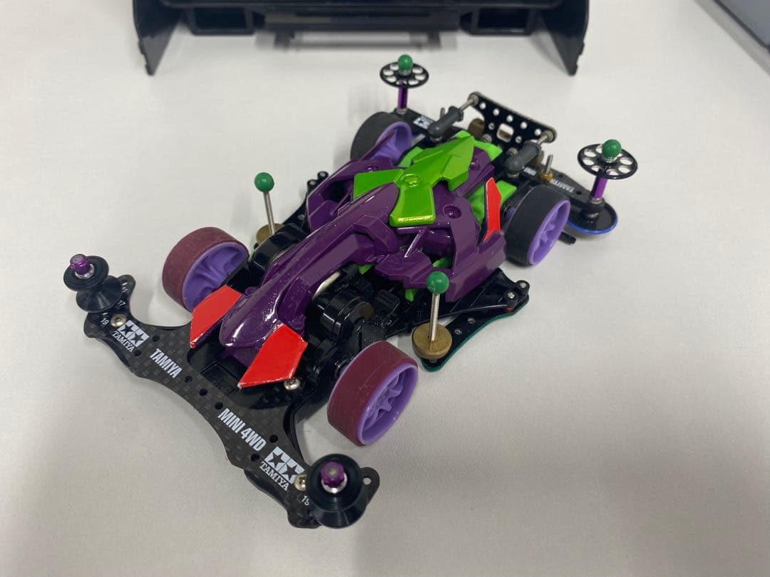 ミニ四駆セット タミヤ収納ボックス付き　MSフレキ提灯