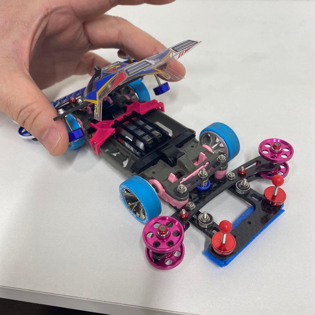 ミニ四駆セット タミヤ収納ボックス付き　MSフレキ提灯