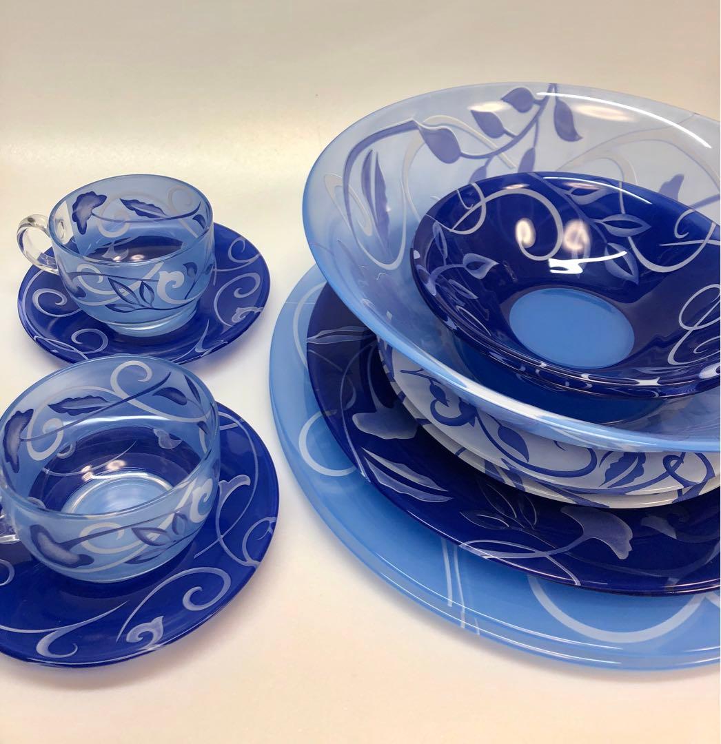 フランス製　ガラス食器 ③ 中皿