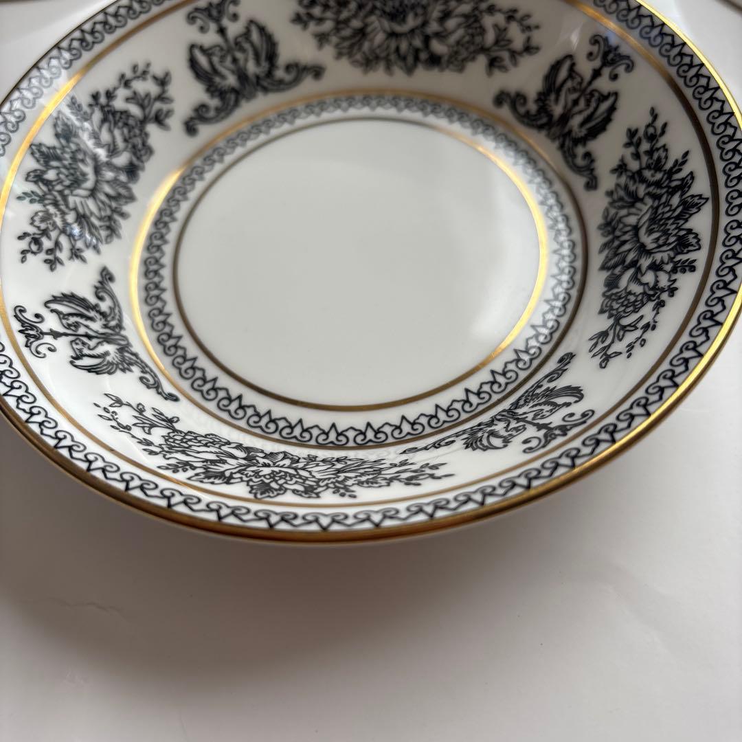 ウェッジウッド　ブラックコロンビア　フルーツボウル　サラダボウル　皿4枚