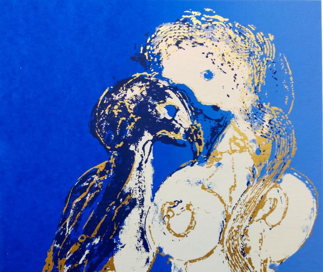 真作 永瀬義郎 木版画「ネオ・レダ」19/50 5号サイズ フランス美術館収蔵