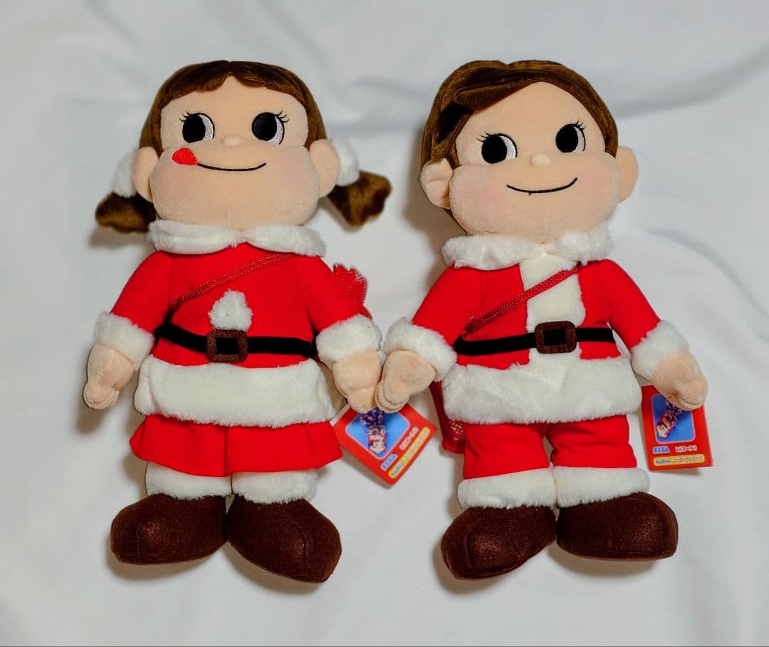 不二家　ペコちゃんポコちゃんぬいぐるみ他グッズ。