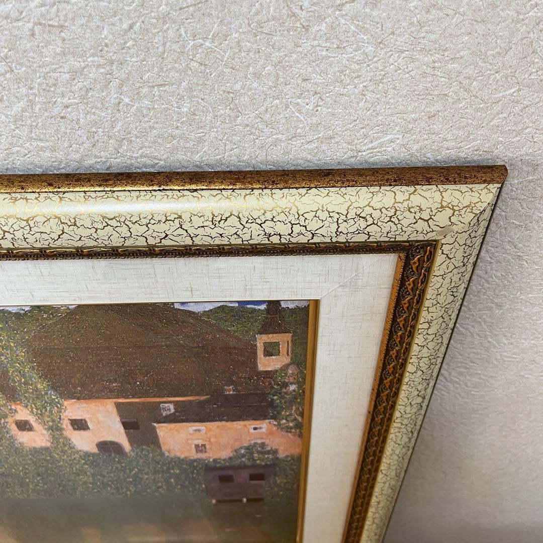 グスタフ・クリムト　「 水辺の城 」　複製画　油彩画　風景画　クリムト