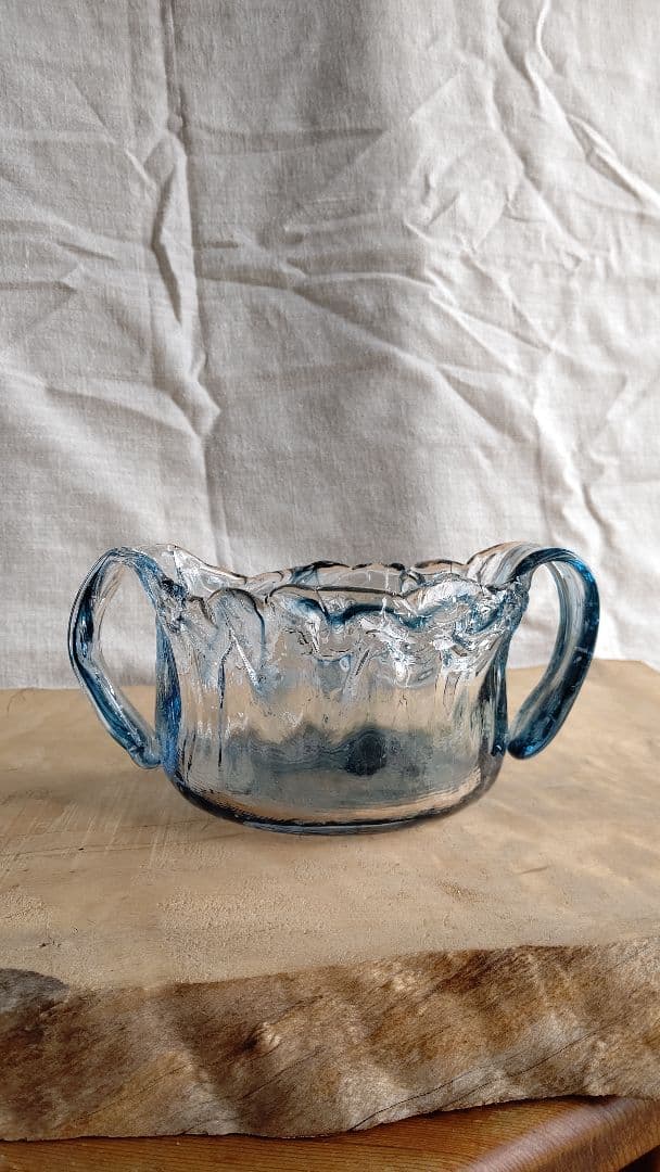 職人手作りガラス  手付き