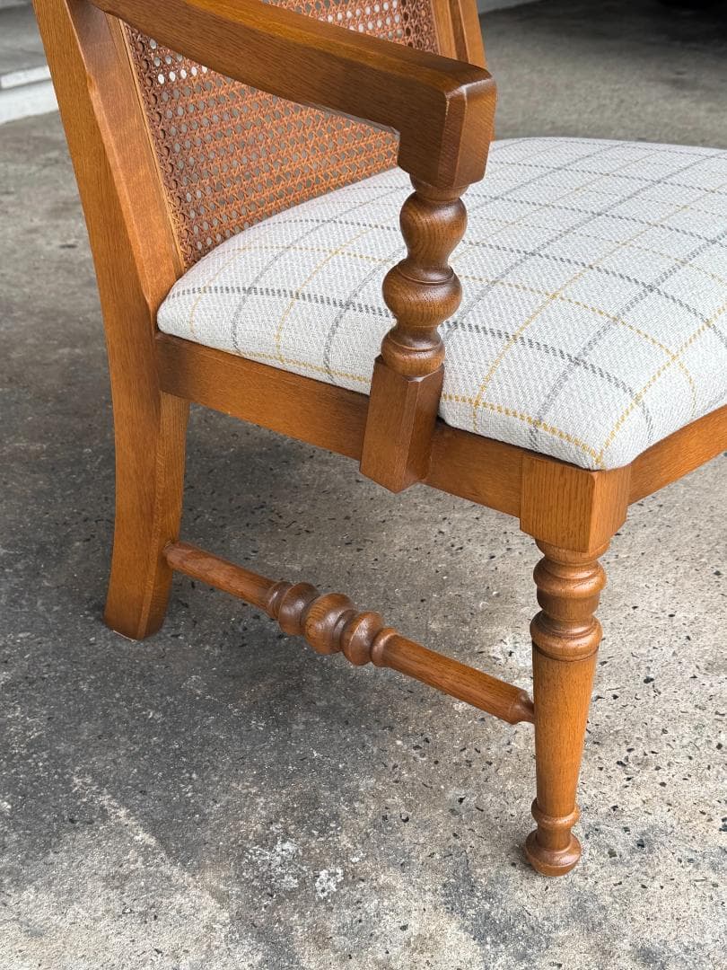 【超美品】コスガ KOSUGA アームチェア_B ラウンジ ラタン ヴィンテージ