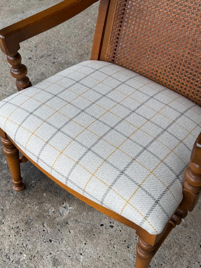 【超美品】コスガ KOSUGA アームチェア_B ラウンジ ラタン ヴィンテージ