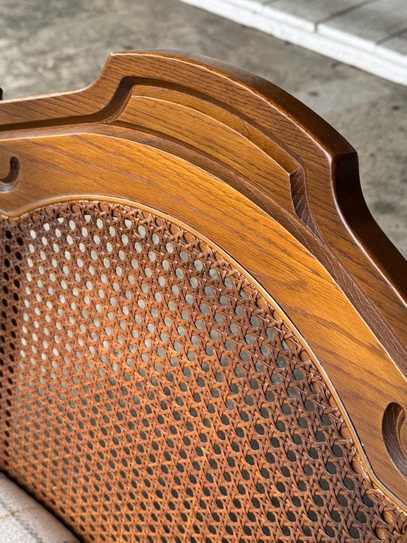 【超美品】コスガ KOSUGA アームチェア_B ラウンジ ラタン ヴィンテージ