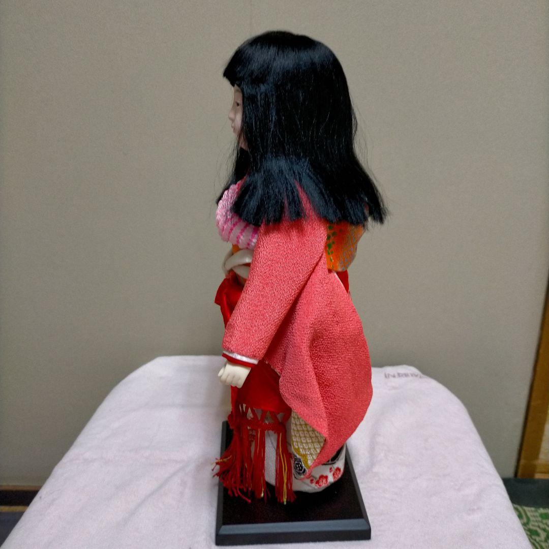 久月の市松人形　女の子　ガラスケース付き