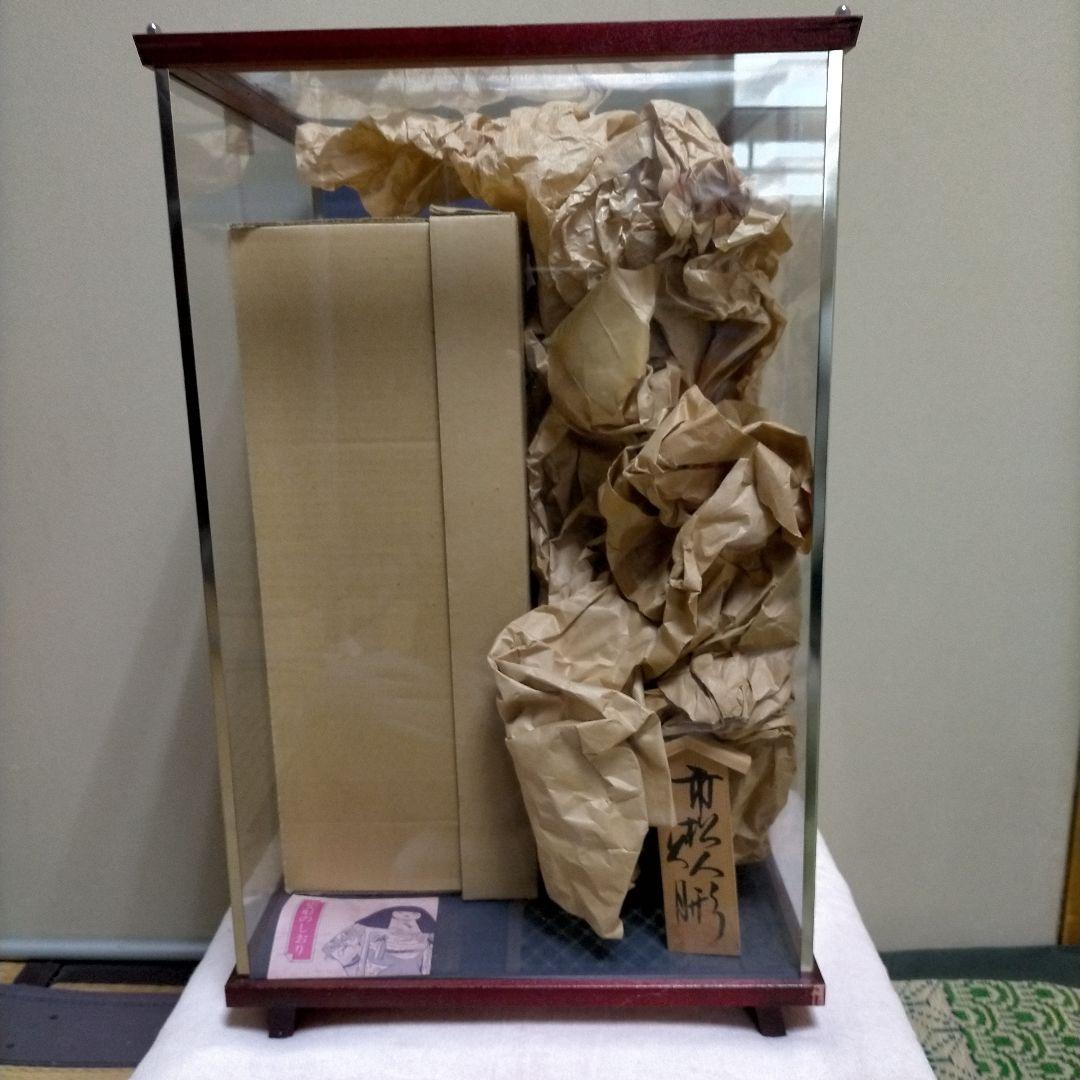 久月の市松人形　女の子　ガラスケース付き