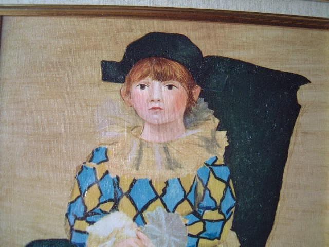 ピカソ：アルルカンに扮したパウロ (Paulo as Harlequin）