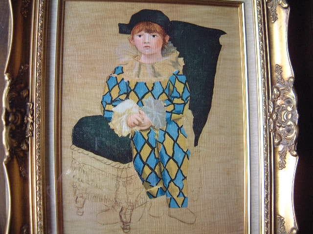 ピカソ：アルルカンに扮したパウロ (Paulo as Harlequin）