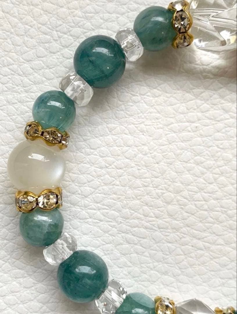 希少カイヤナイト 対人運・自己表現力向上 天然石ブレス