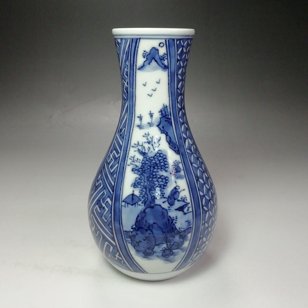 Ｓ５８５　皆具　『染付　台子皆具』『平安　秀峰造』　共箱　茶道具