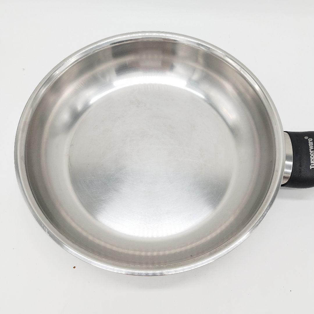 タッパーウェア　ステンレスフライパン　24cm　IH・ガス火対応