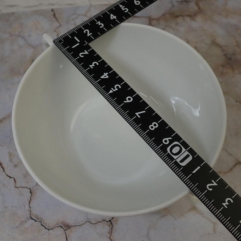 RU-6189 リチャードジノリ　ベッキオホワイト　スープカップ＆ソーサー　ペア