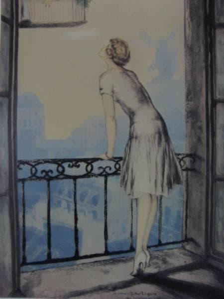 ルイ・イカール、「モンマルトル」、豪華限定版画集画・定価１０万円/額付