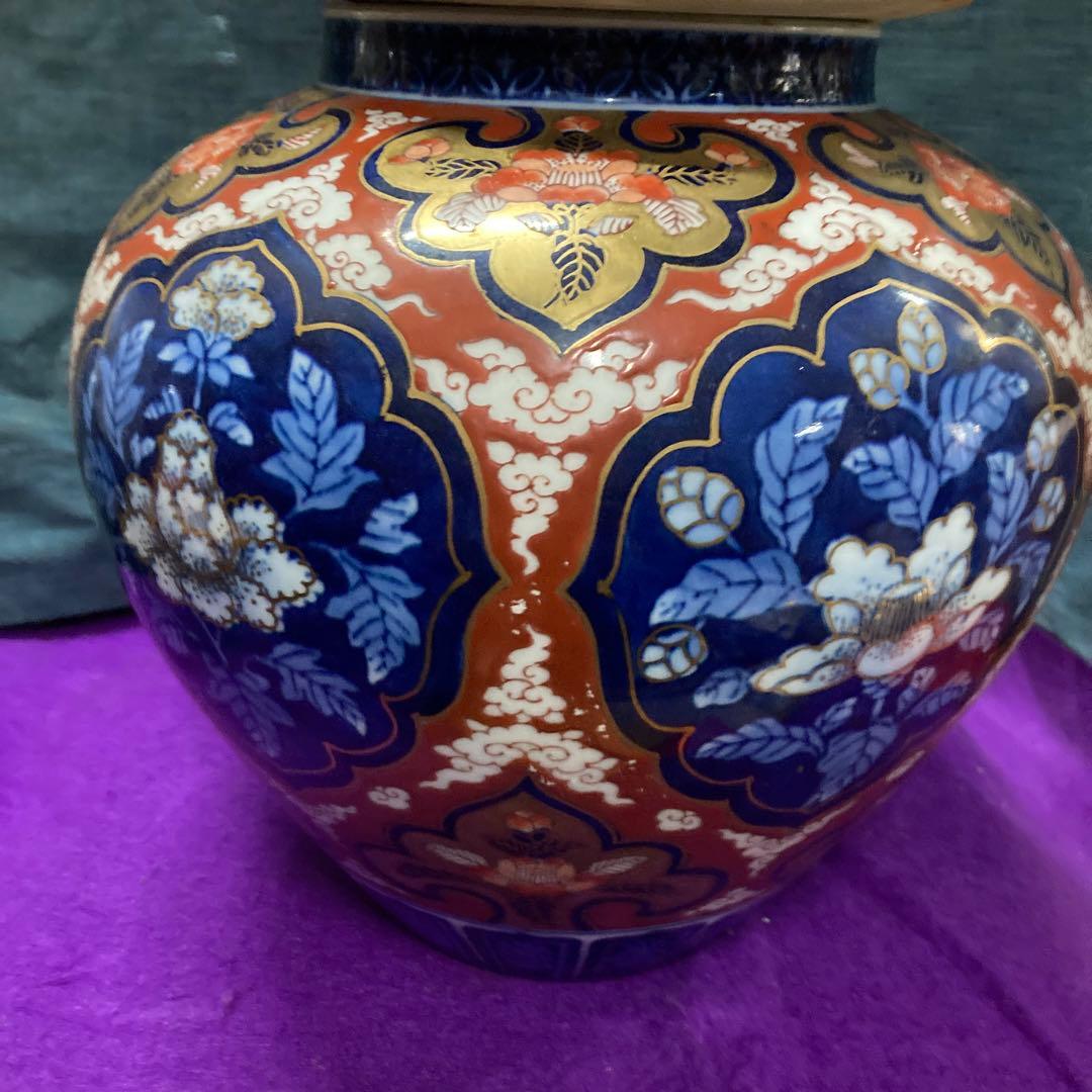 古伊万里、古九谷焼き赤絵壺今月末まで大特価です❣️