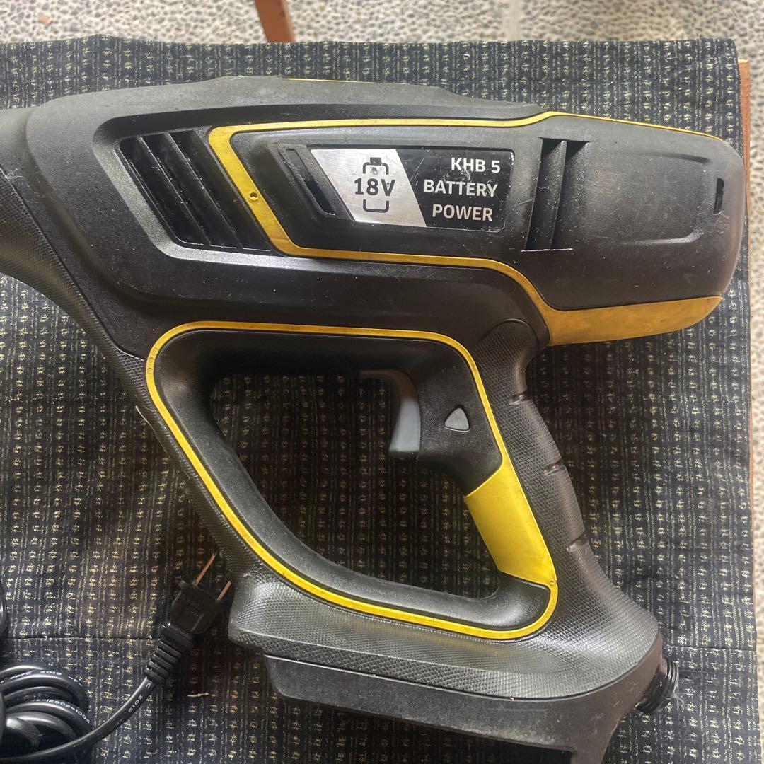 ケルヒャーKHB5高圧洗浄機　バッテリー3個、充電器2個付