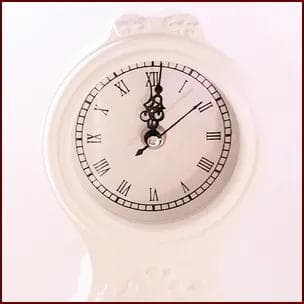 プリザーブドフラワー　花時計 　ハート＆ホワイトローズ