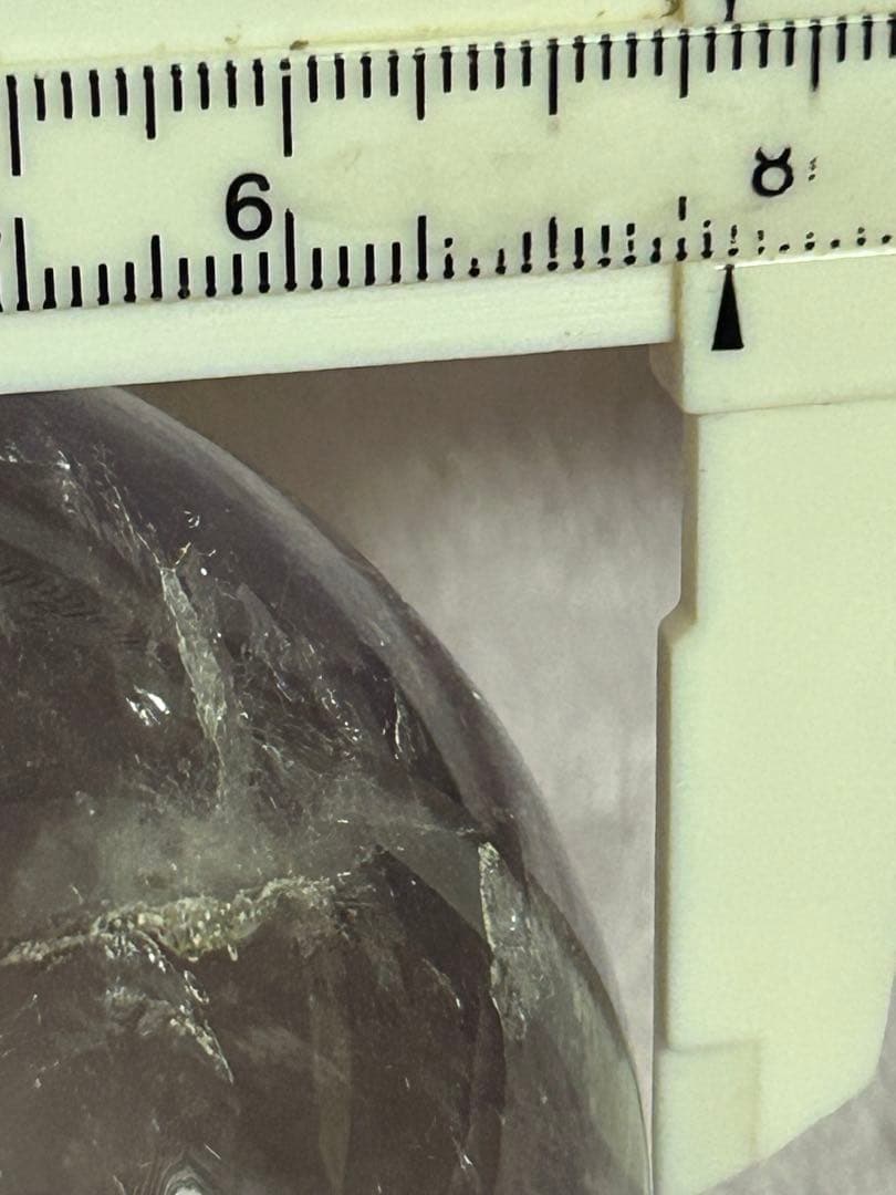 【天然石】 アメジスト スフィア 丸玉 おまけ台座付き レンボー約7.7cm