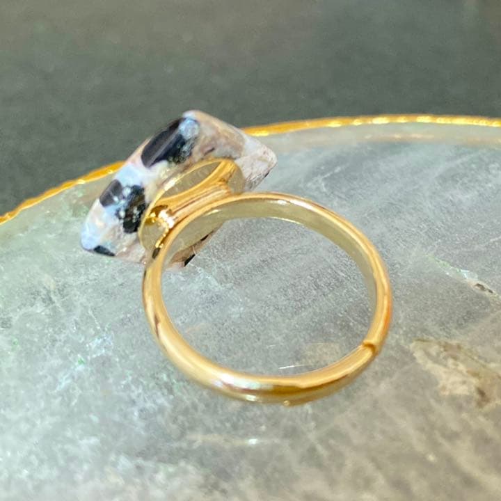 ピカソコッパーのスクエアフリーサイズリング