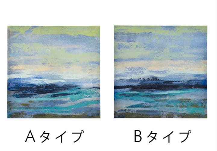 アジアン 2点 セット 西海岸 ビーチ 海 波 アートパネル リゾート 絵画