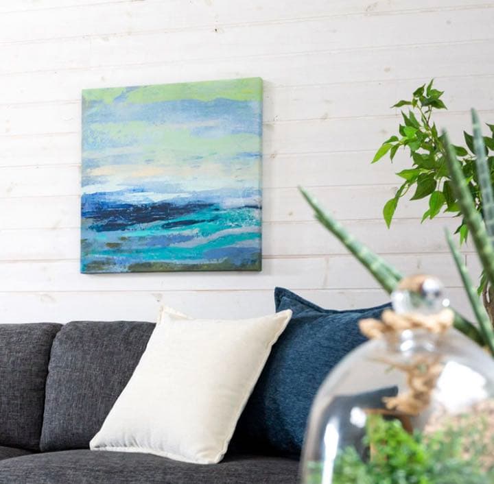 アジアン 2点 セット 西海岸 ビーチ 海 波 アートパネル リゾート 絵画