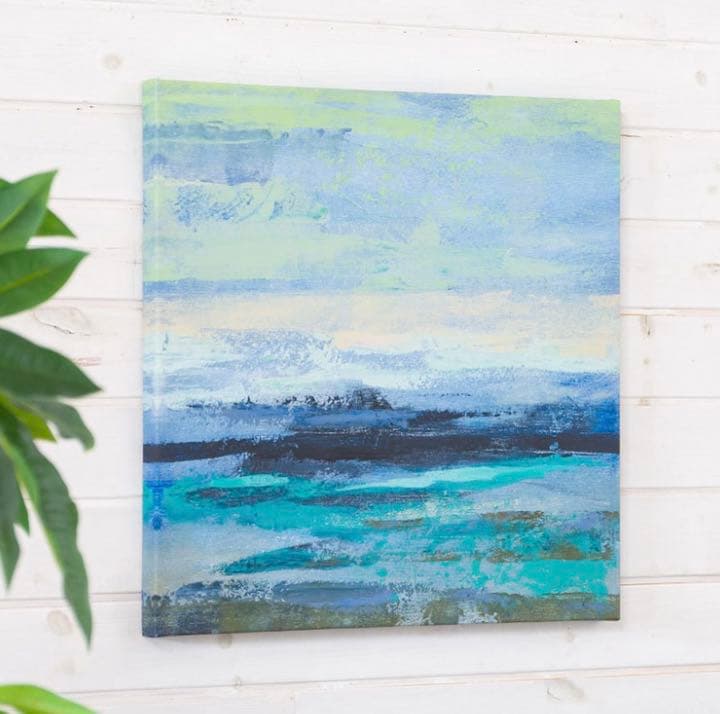 アジアン 2点 セット 西海岸 ビーチ 海 波 アートパネル リゾート 絵画