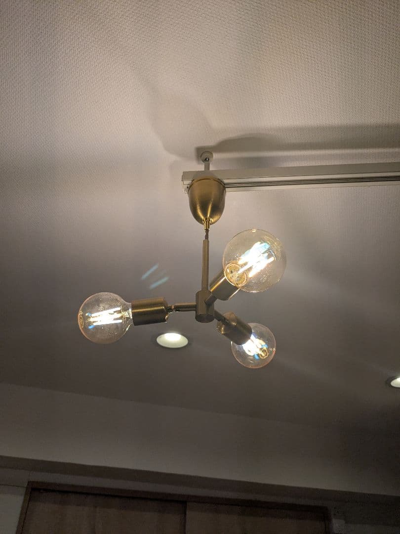 【超美品】モダン ゴールド シャンデリア 3灯