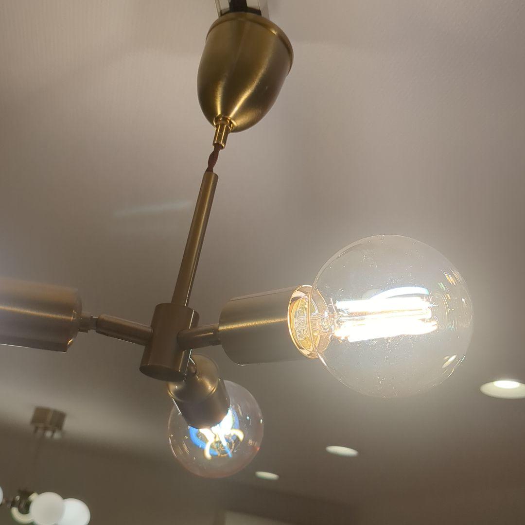 【超美品】モダン ゴールド シャンデリア 3灯