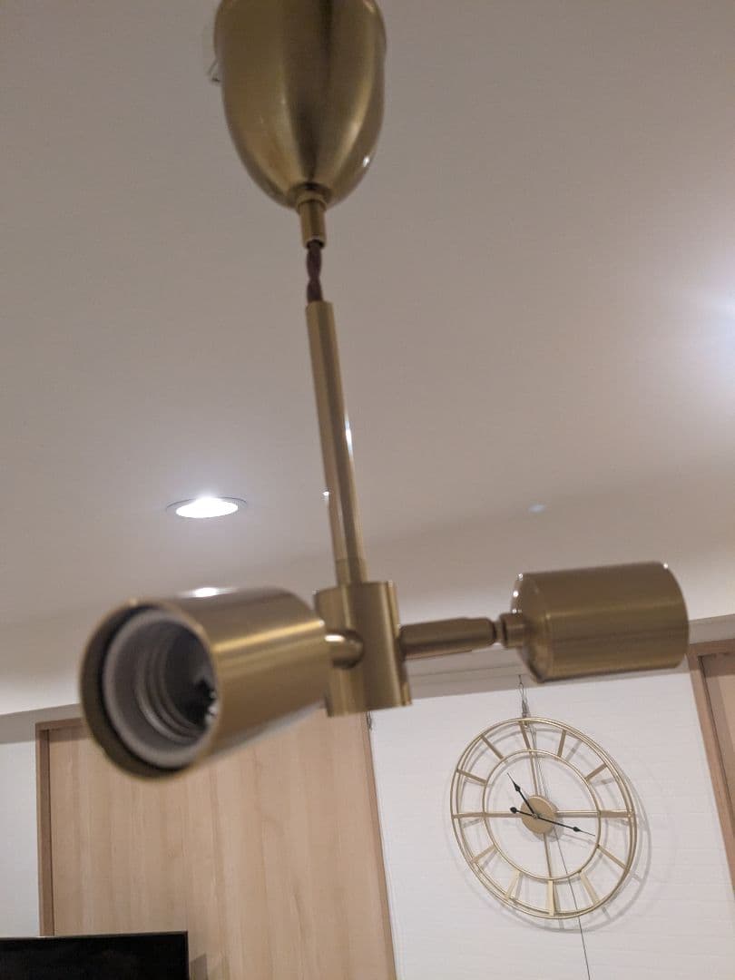 【超美品】モダン ゴールド シャンデリア 3灯