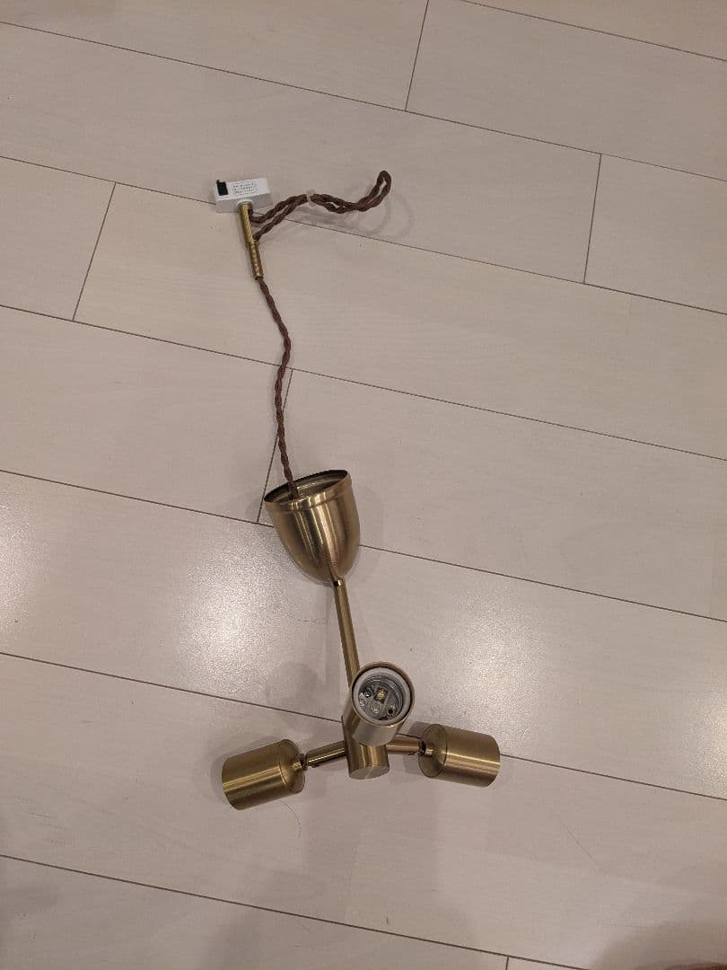 【超美品】モダン ゴールド シャンデリア 3灯