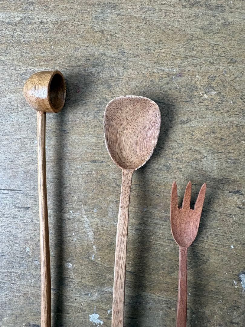 cogu 小具 木製 カトラリー 3点セット 希少