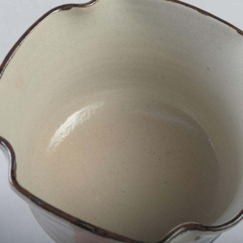 和食器　平安　尾形周平造　乾山意　入四方絵変り向付　六客　共箱　V　A21A